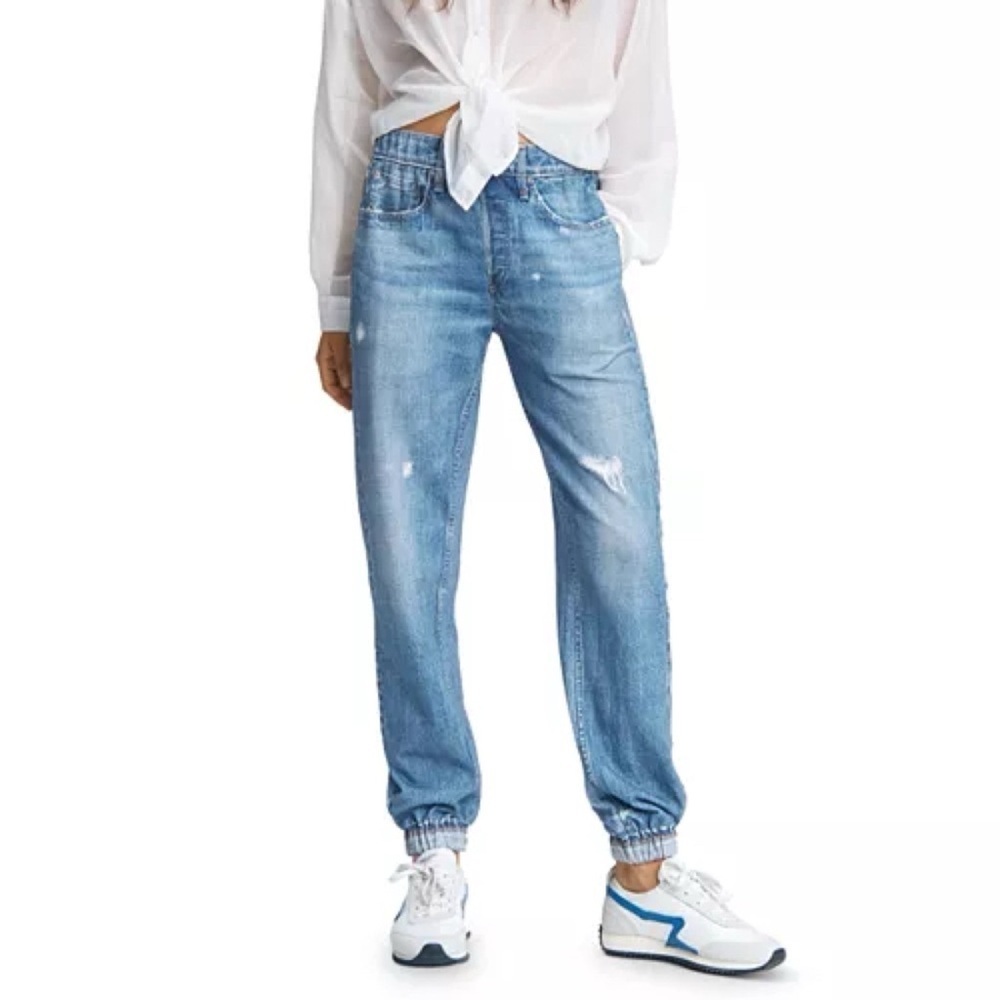 Rag & Bone Miramar Sweatpant Jogger Jeans Light Wash Blue XXS - Picture 11 of 13